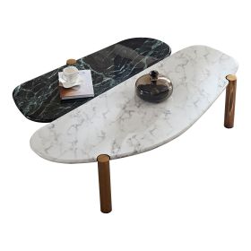 Faux Marble Coffee Tables Accent Tea Tables with Gold Metal Foot for Living Room Home Office Faux Marble Coffee Tables Accent Tea Tables with Gold Metal Foot for Living Room Home Office